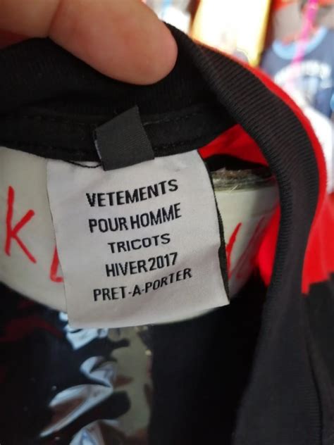 fake champion x vetements